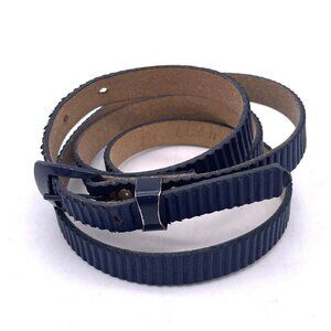 Men's Timing Adjustable Belt Blue Buckle Closure 39 Inches